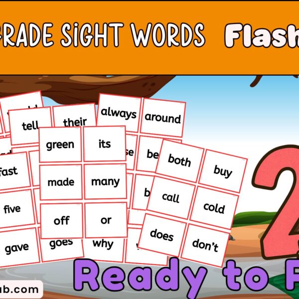 Second Grade Sight Words Flashcards – 46 Free Printable Cards for Stronger Readers