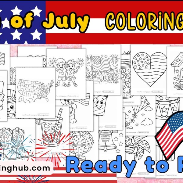 Shapes Activity Printable 9 50+ Free 4th of July Coloring Pages for Kids (Printable PDF Downloads)