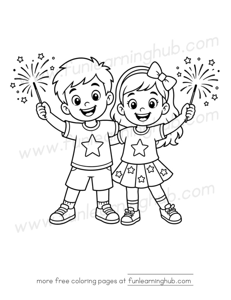 4th of July coloring pages free printable