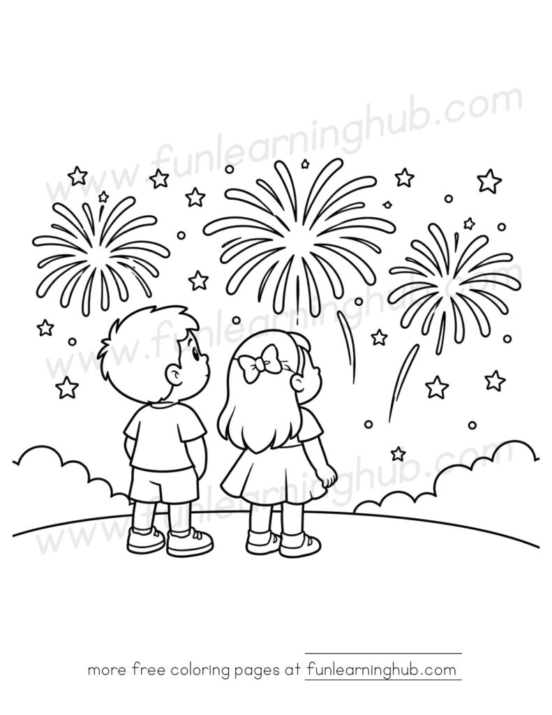 4th of July coloring pages free printable