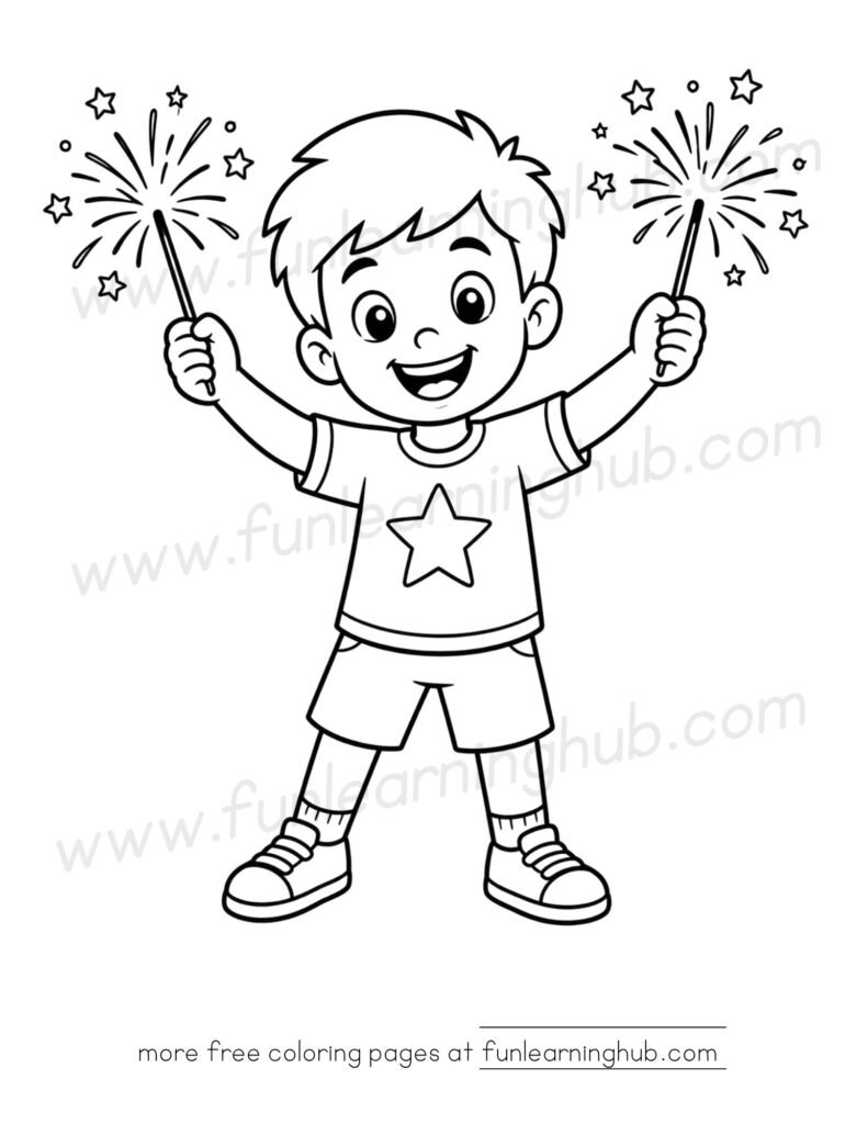 4th of July coloring pages free printable