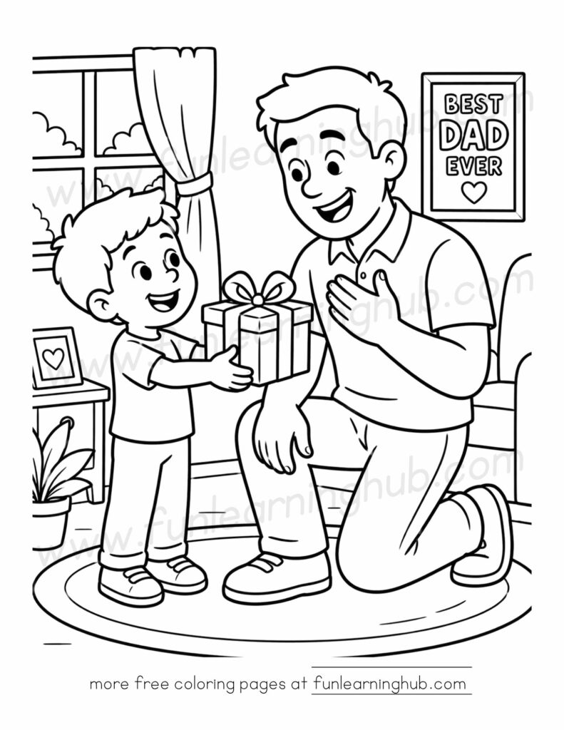fathers day coloring pages