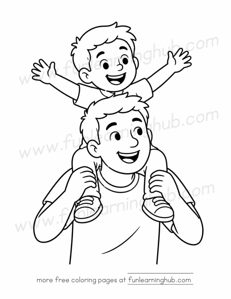 fathers day coloring pages