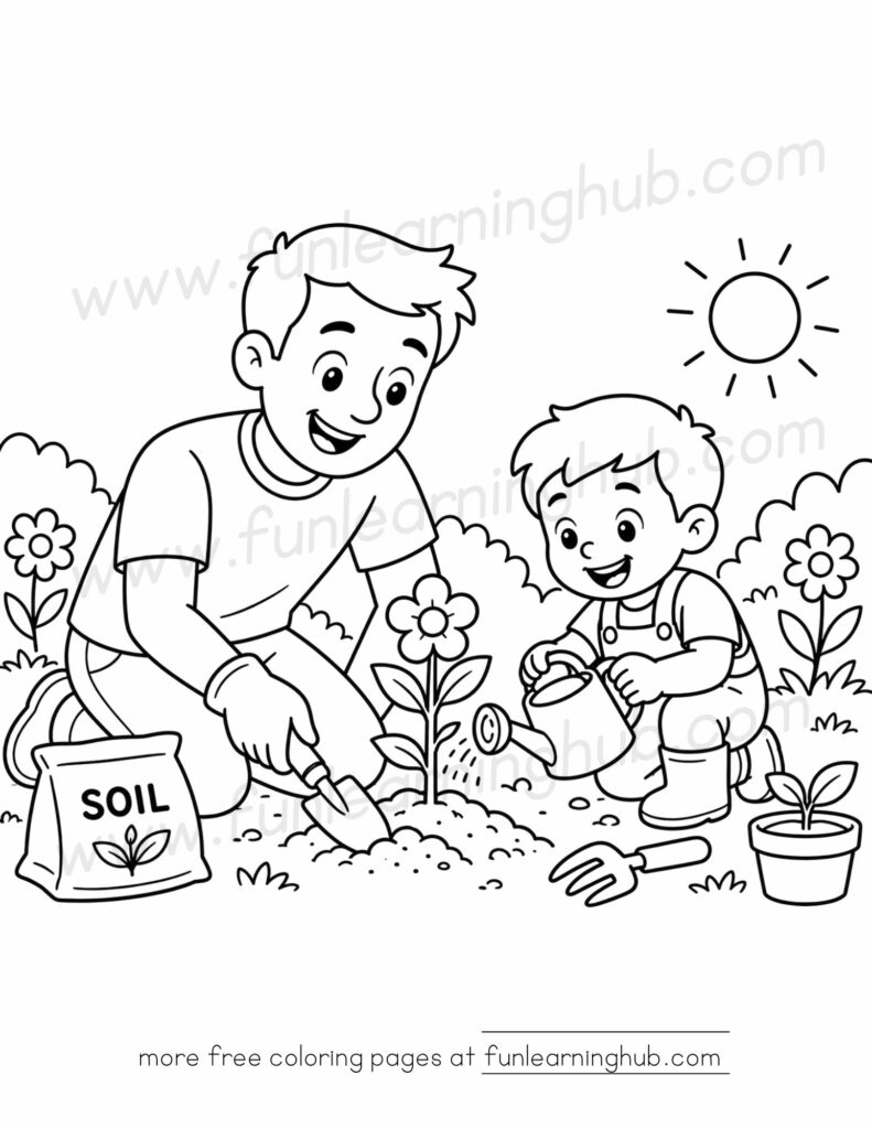 fathers day coloring pages