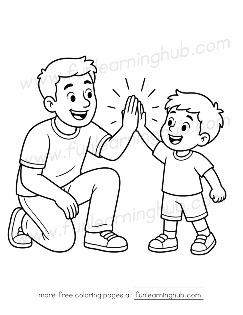 fathers day coloring pages