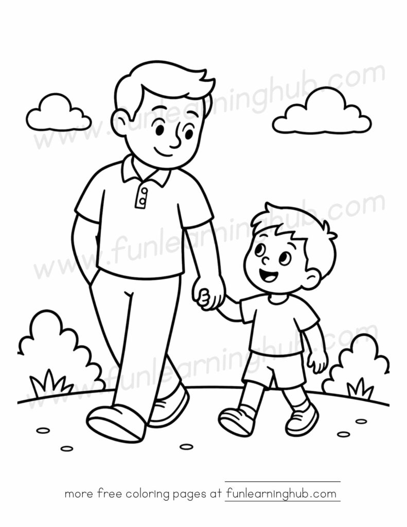 fathers day coloring pages
