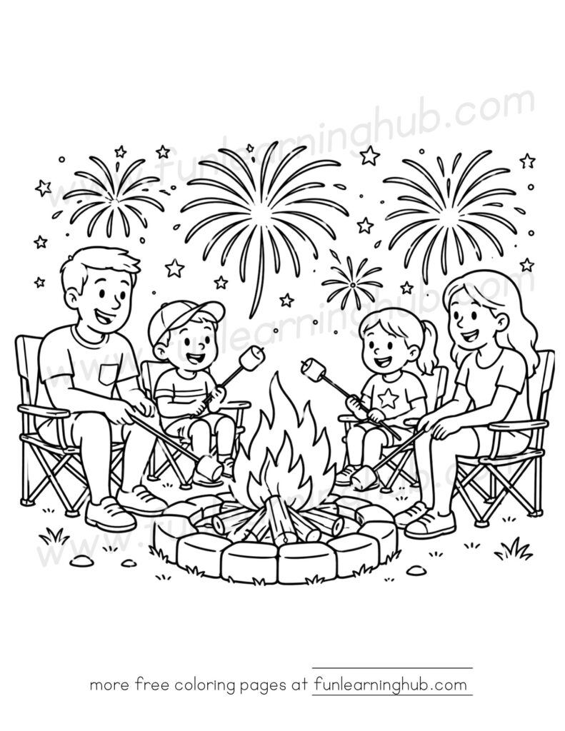 4th of July coloring pages free printable