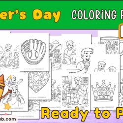 Father's day coloring pages