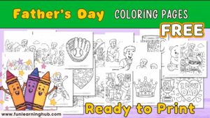 Father's day coloring pages