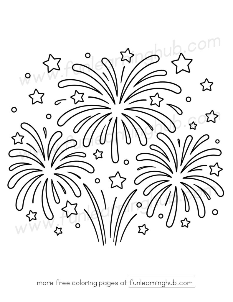 4th of July coloring pages free printable