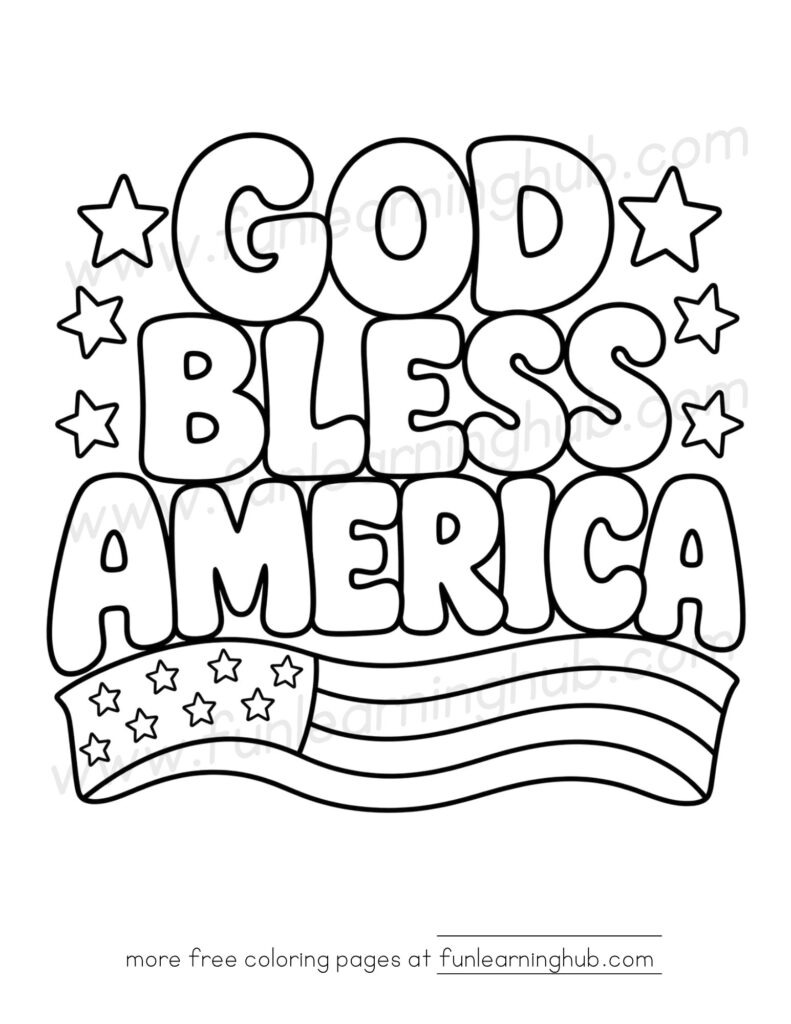 4th of July coloring pages free printable