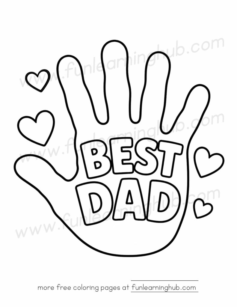 fathers day coloring pages