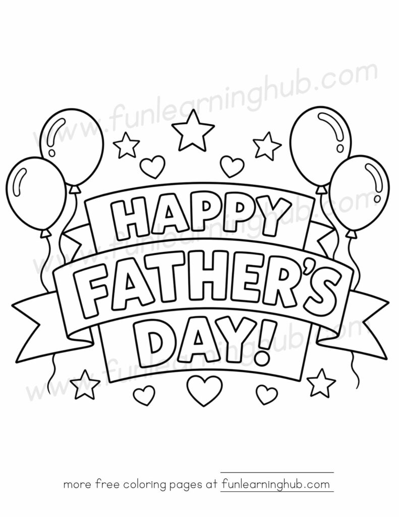fathers day coloring pages