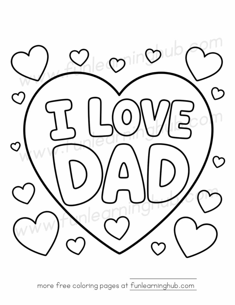 fathers day coloring pages