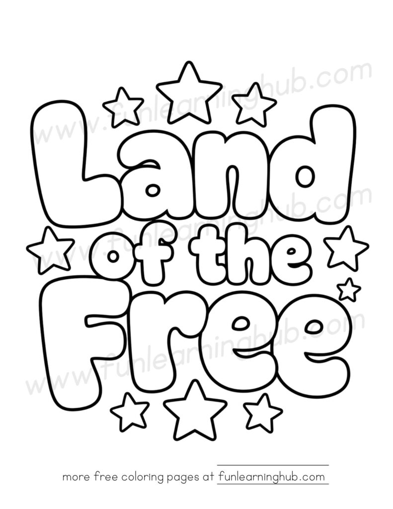 4th of July coloring pages free printable