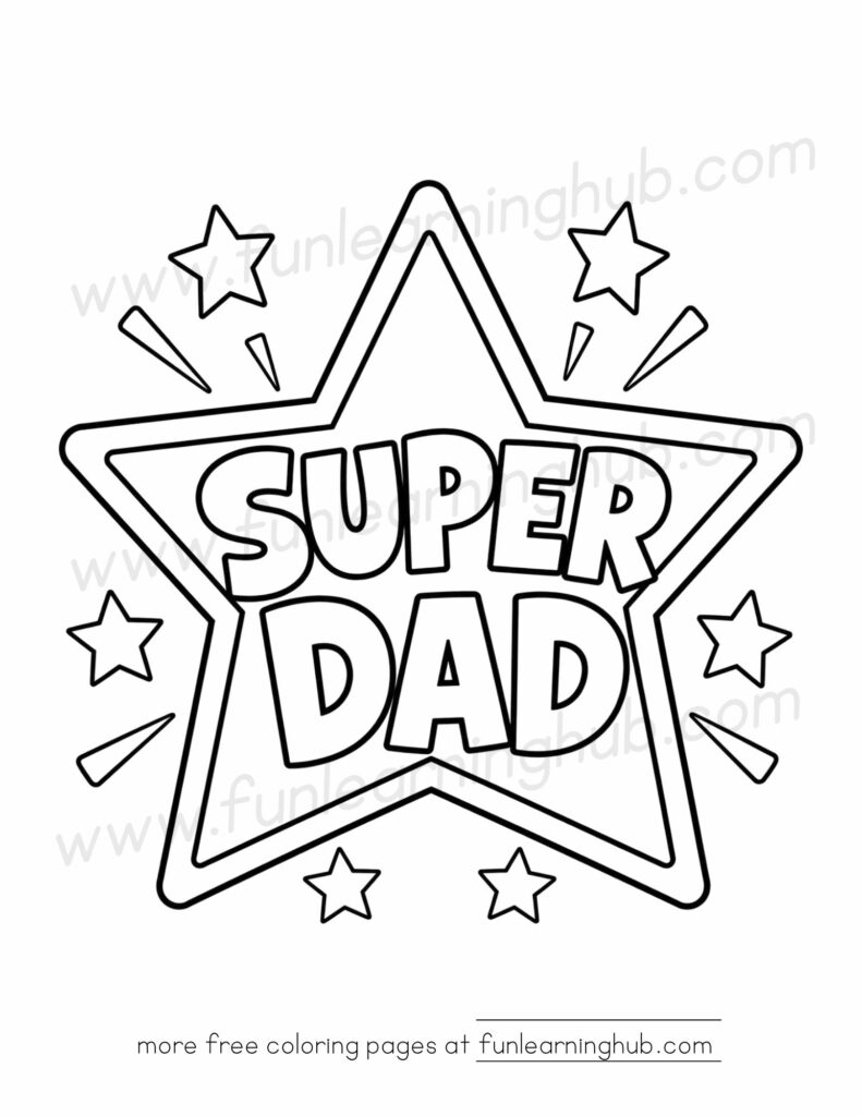 fathers day coloring pages
