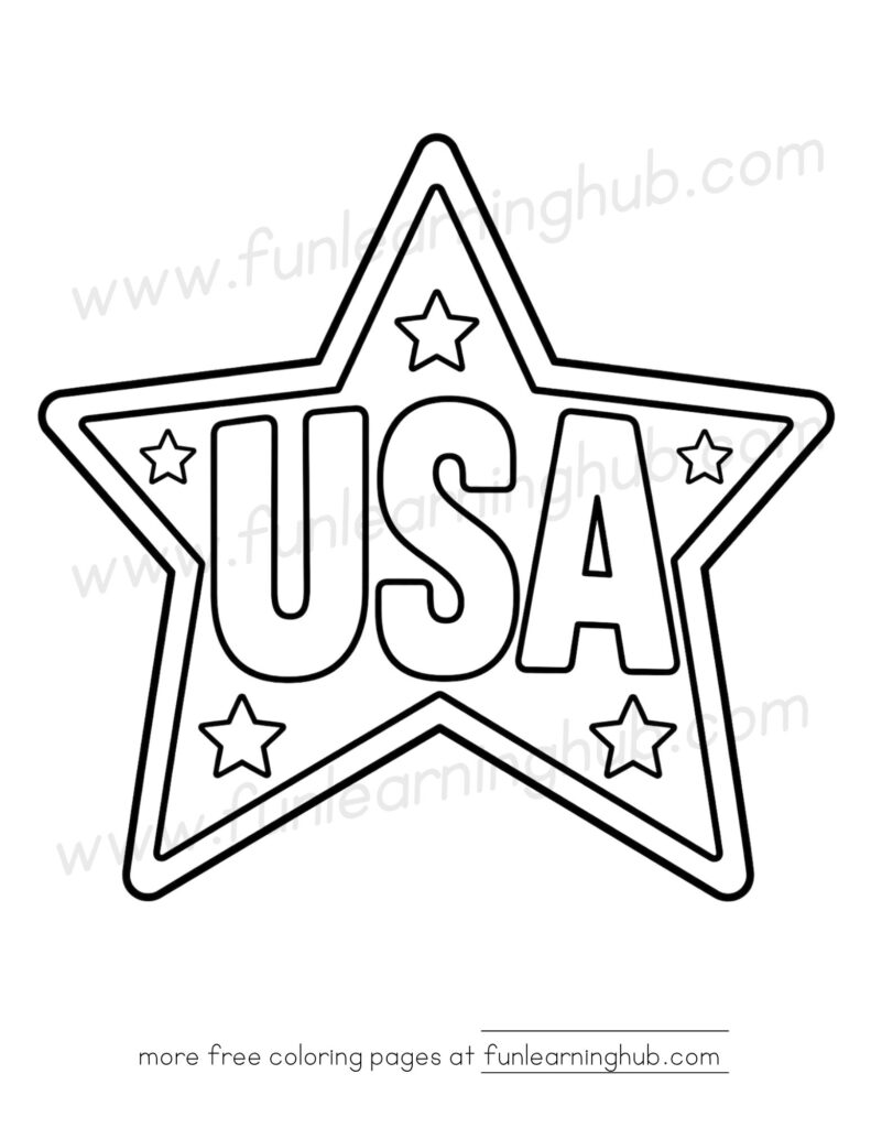 4th of July coloring pages free printable