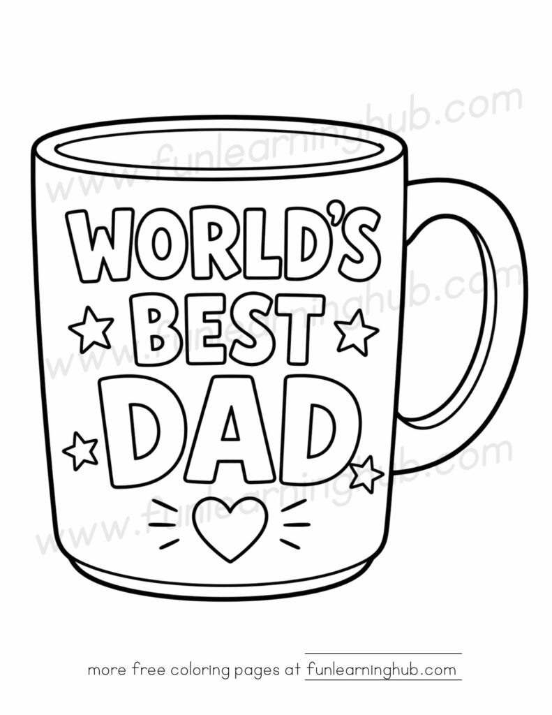 fathers day coloring pages