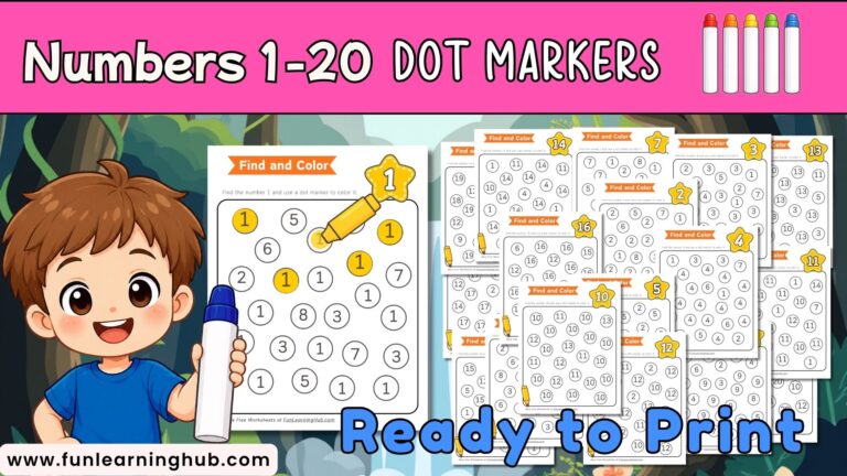 Number Dot Marker Worksheets