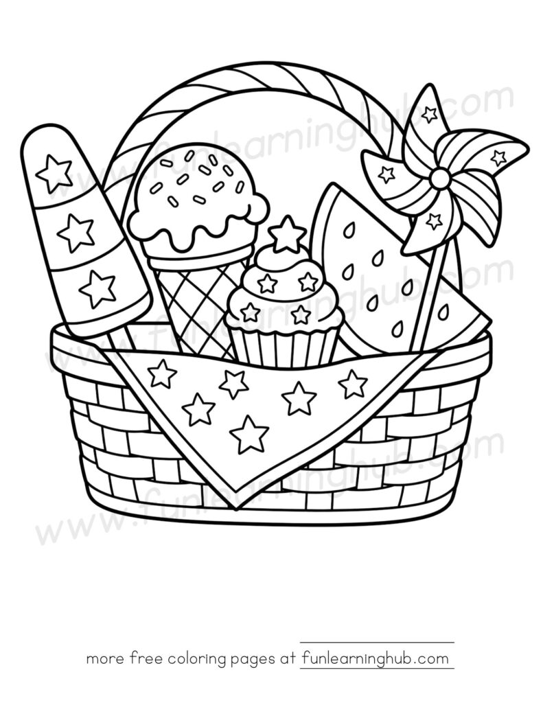 4th of July coloring pages free printable