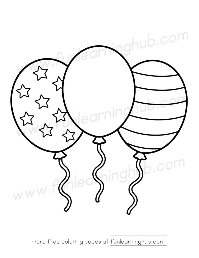 4th of July coloring pages free printable