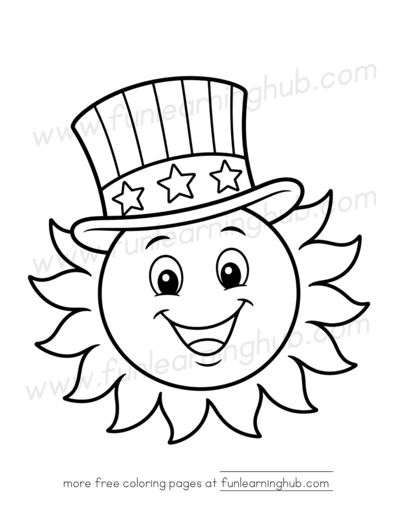 4th of July coloring pages free printable