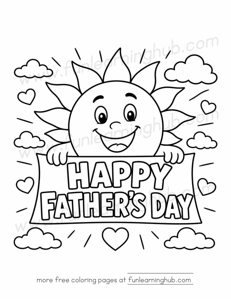 fathers day coloring pages
