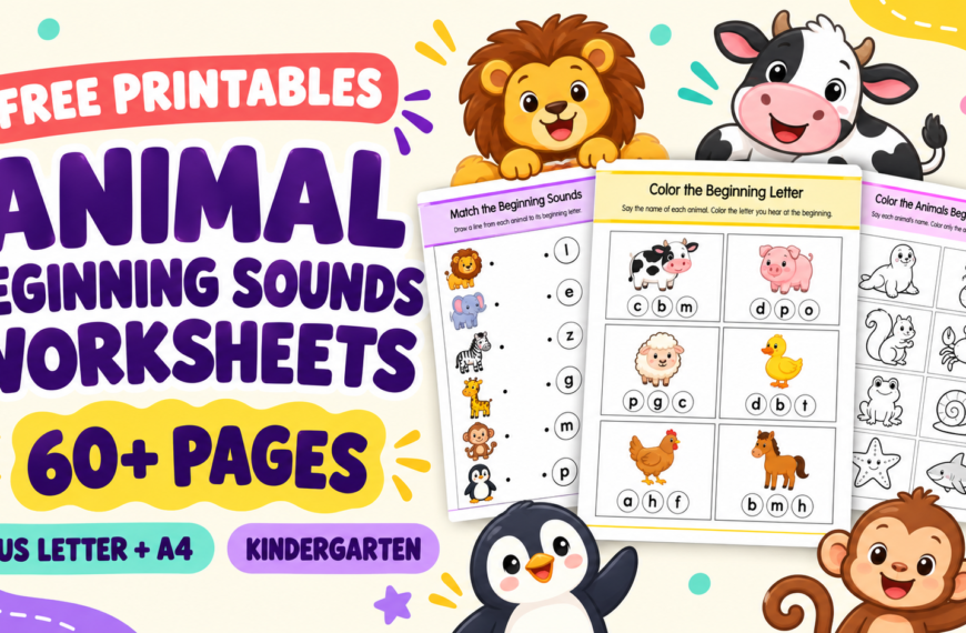 64 Free Beginning Sounds (animals)