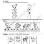 Animal Beginning Sound Review 1