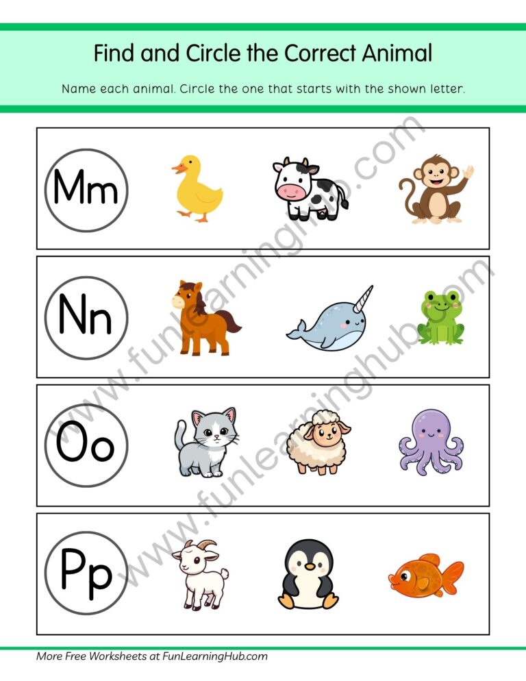 Beginning Sounds M-P 8 Beginning Sounds M-P