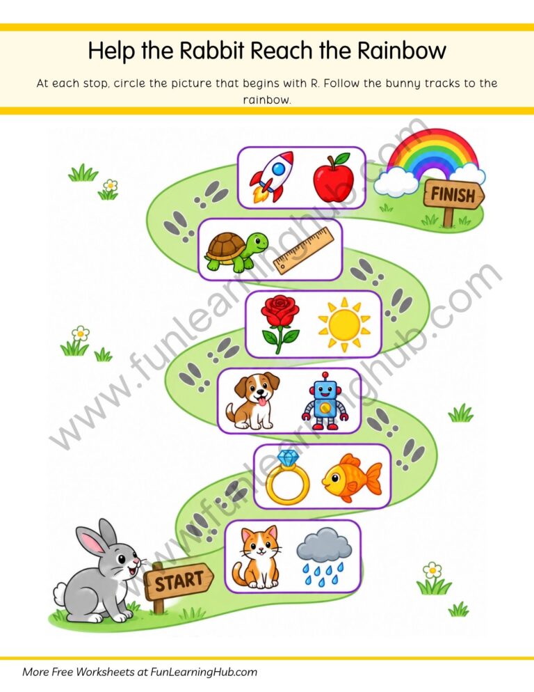 Help the Rabbit Reach the Rainbow