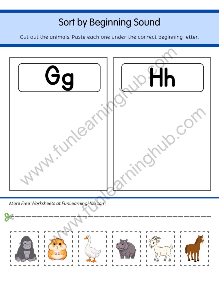 Sort G or H Animals