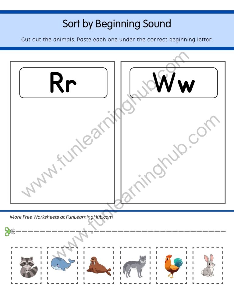 Sort R or W Animals