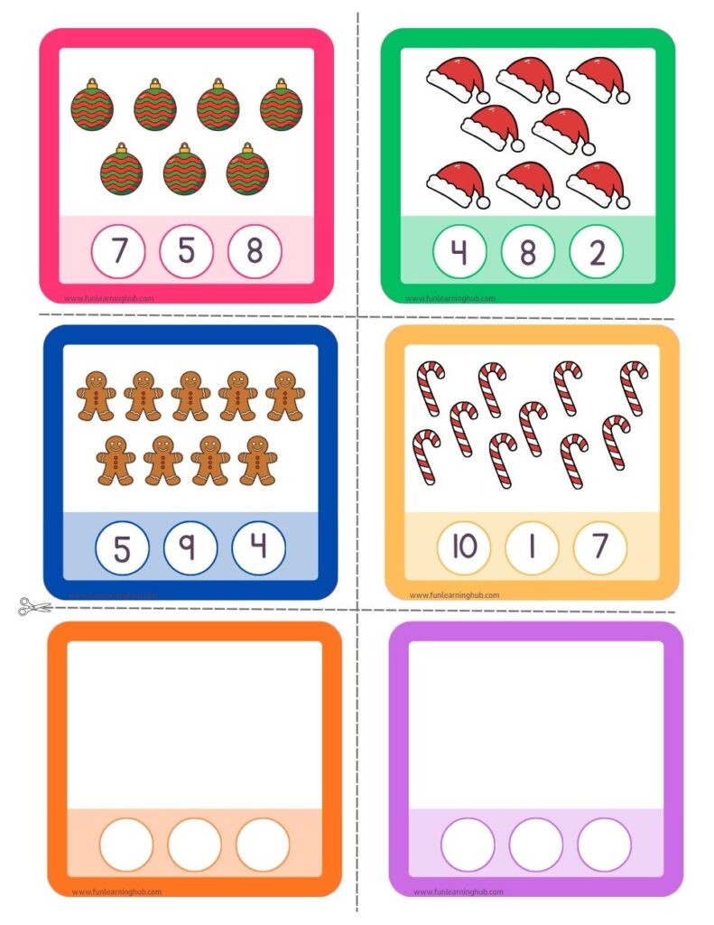 Count & Clip Number Cards