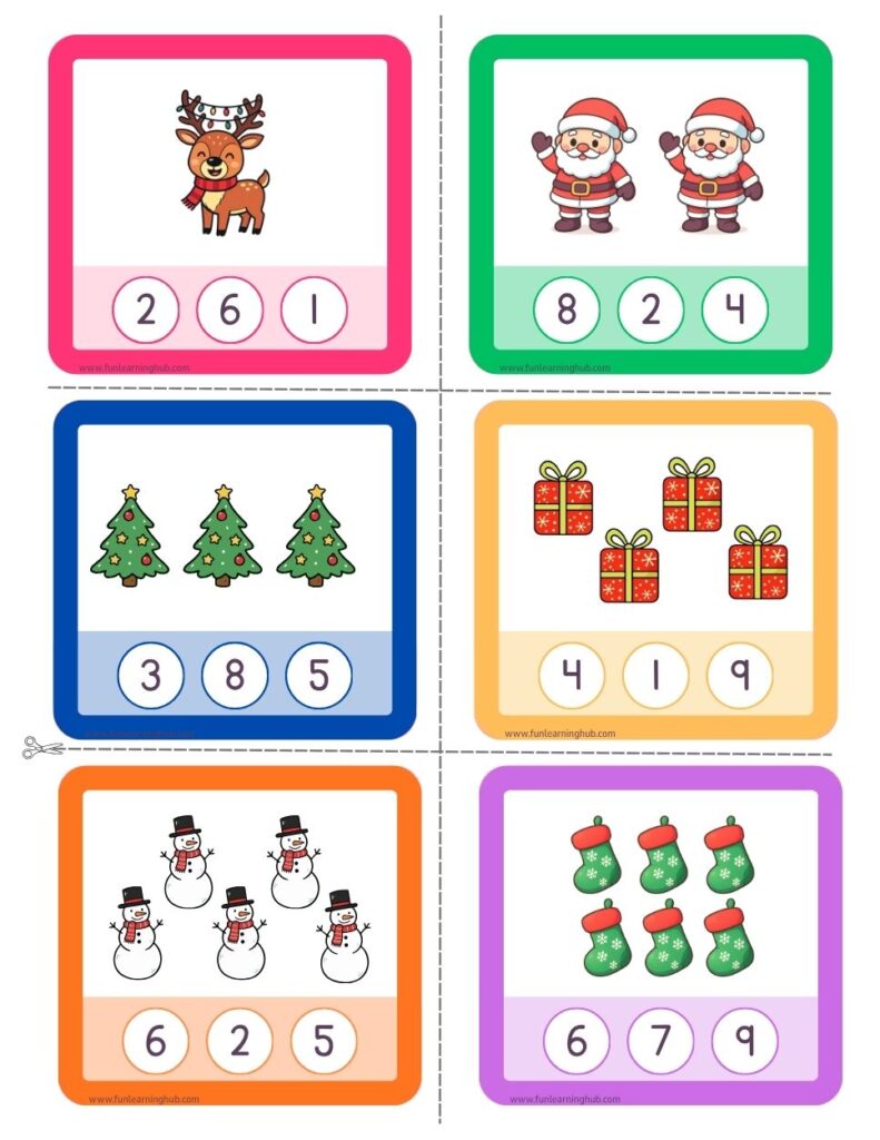 Count & Clip Number Cards